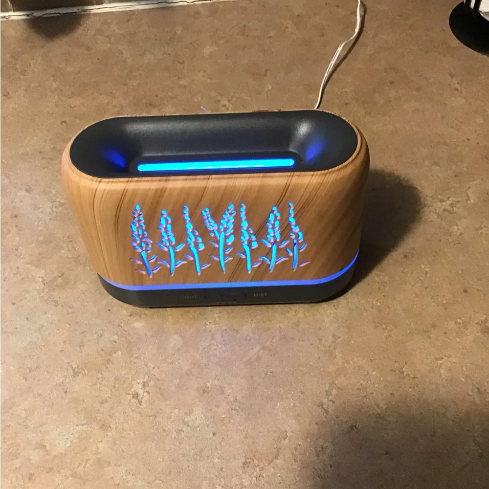 Wood Grain Essential Oil Diffuser amazing color changes you will love.